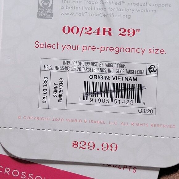 Isabel Maternity Crossover Panel Skinny Jeans Sz 00 - Picture 13 of 14